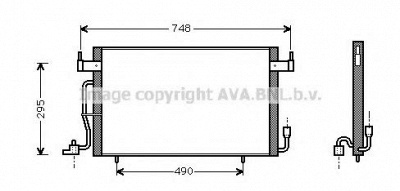 AVA QUALITY COOLING cn5141 -  Конденсатор, кондиционер